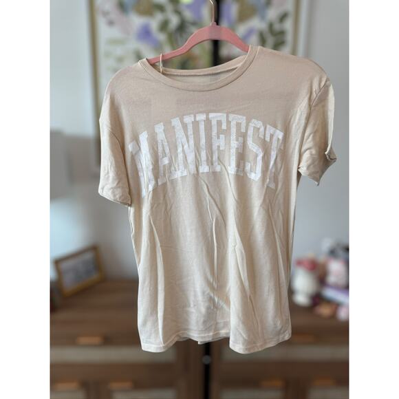 Grayson/Threads Manifest Graphic Short Sleeve Tee in Tan Size Small - Picture 1 of 6